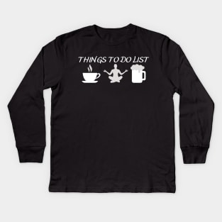 Things To Do List Kids Long Sleeve T-Shirt